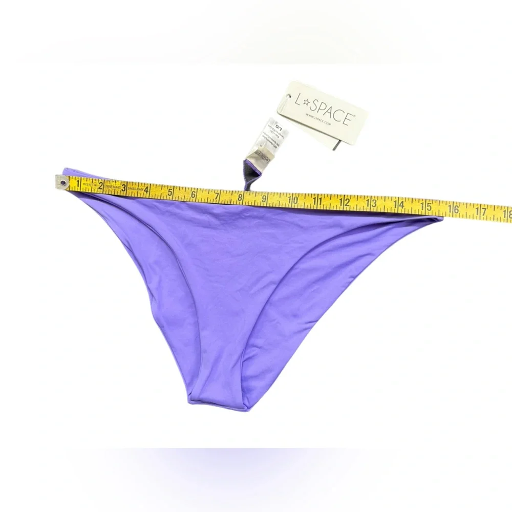 L*SPACE womens Camacho classic bikini bottoms size Large amethyst NWT
